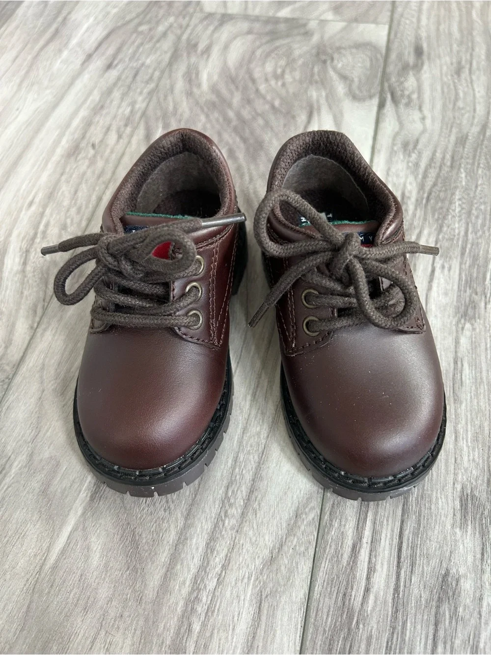 Tommy Hilfiger Toddler Boys Faux Leather Oxford Dress Shoes